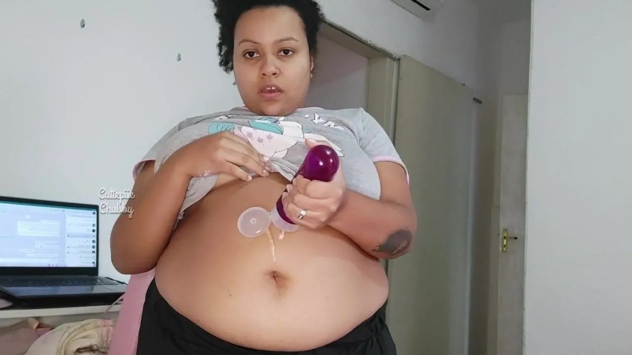 Free big beautiful woman Abdomen Button Fetish Sex Toy Play Porn Video -  Ebony 8