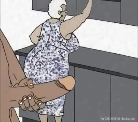 Free Ebony Granny loving anal! Animation toon! Porn Video - Ebony 8