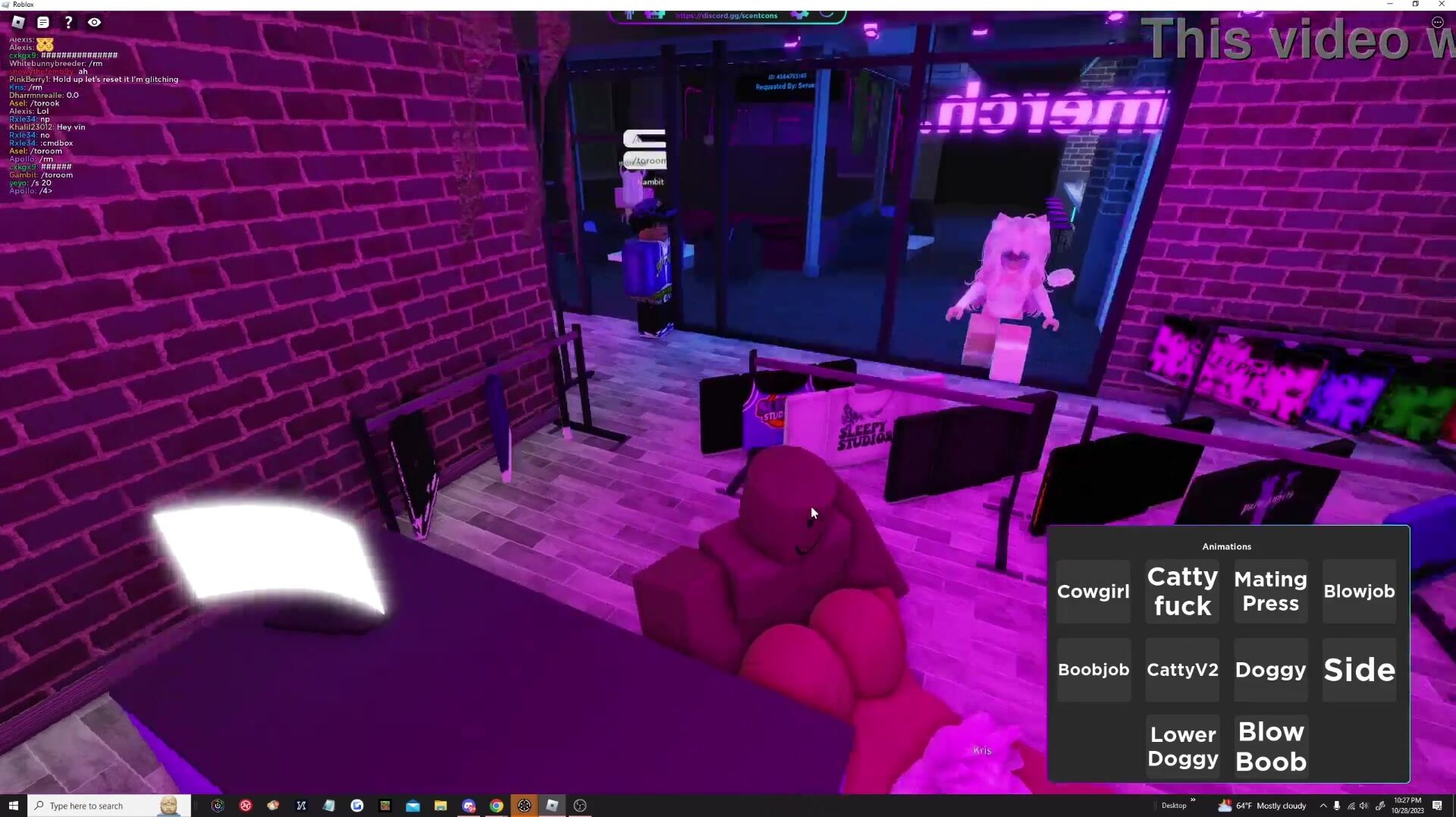 Free Using lewd ebony gal in Roblox PUBLIC!! Porn Video - Ebony 8