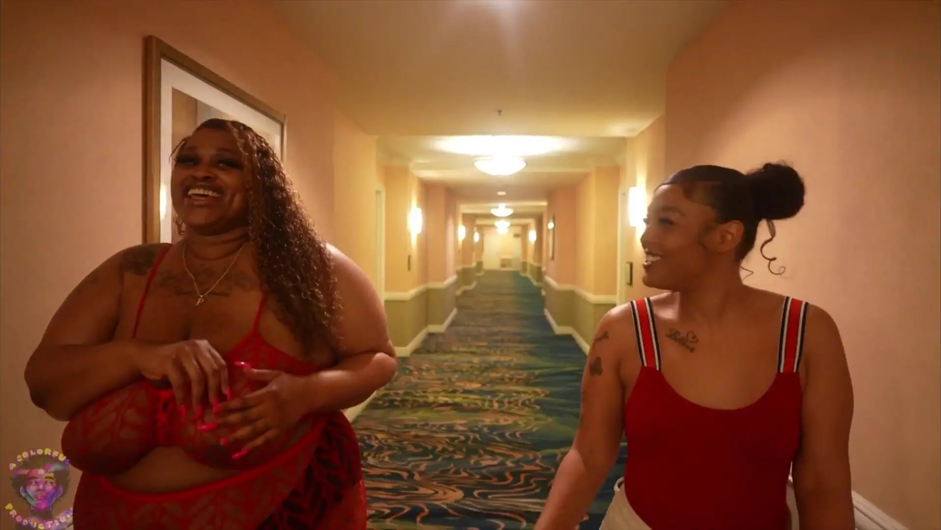 Free Prettyyasspai & Jada Lanae Entice Gibby The Clown At The MGM Signature  In Las Vegas Porn Video - Ebony 8