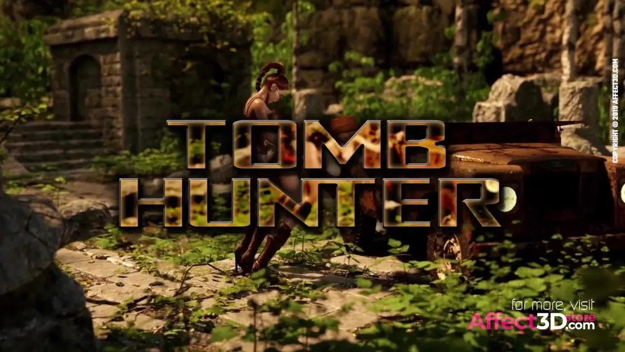 Free Tomb Hunter - CG Futa Animation By JT2XTREME Porn Video - Ebony 8