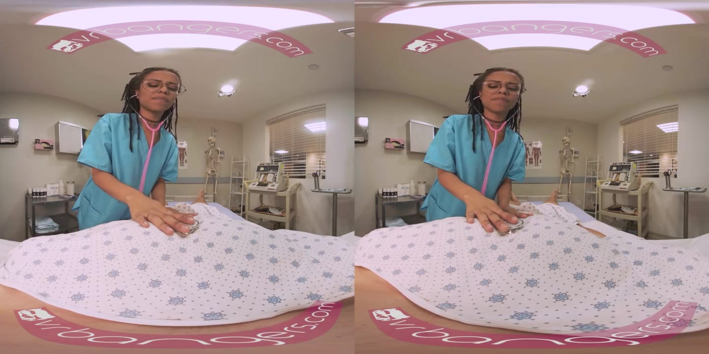 1440px x 720px - Free VRBangers Hot Ebony Nurse Fucking a Coma Patient VR ...