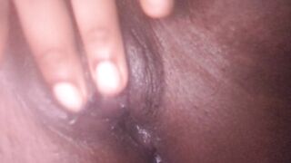 Lusty kitty plays.. black plays with soaked vagina