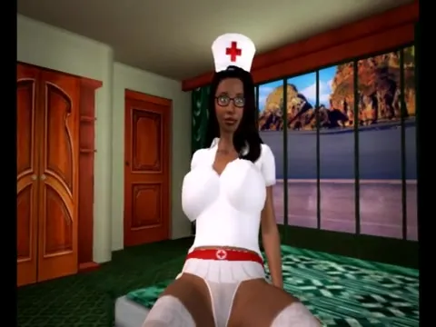 3d Cartoon Nurse - Free 3D Cartoon Ebony Busty Nurse Porn Video - Ebony 8