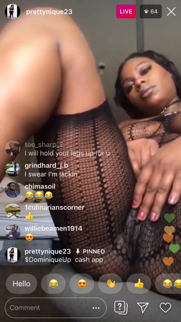 Instagram Ebony Nudes - Free Showing it all on Instagram @prettynique Porn Video - Ebony 8