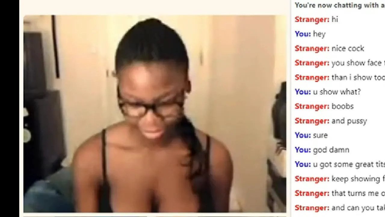 Omegle Ebony Boobs - Free Omegle Amazing Black Girl Shows everything to make me Cum Porn Video -  Ebony 8