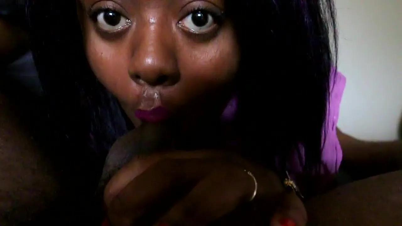 Free POV BLACK HOTTIE Tears Up Whilst Unfathomable Throating Eye